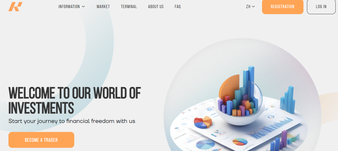 Kebseros landing page.