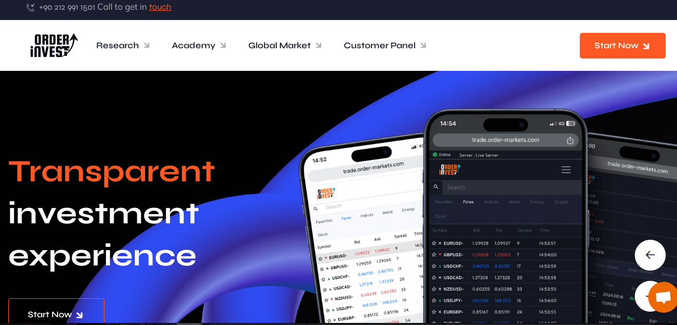 An image depicting the questionable Order Invest trading platform.