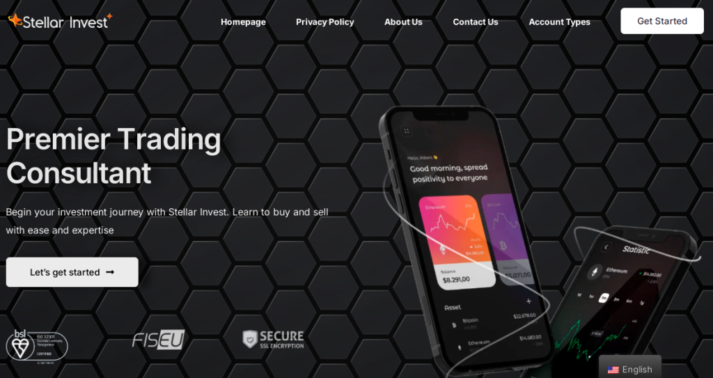 Stella Invest website