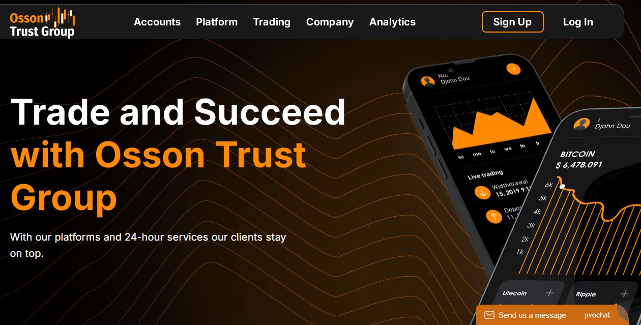 The Osson Trust Group home page