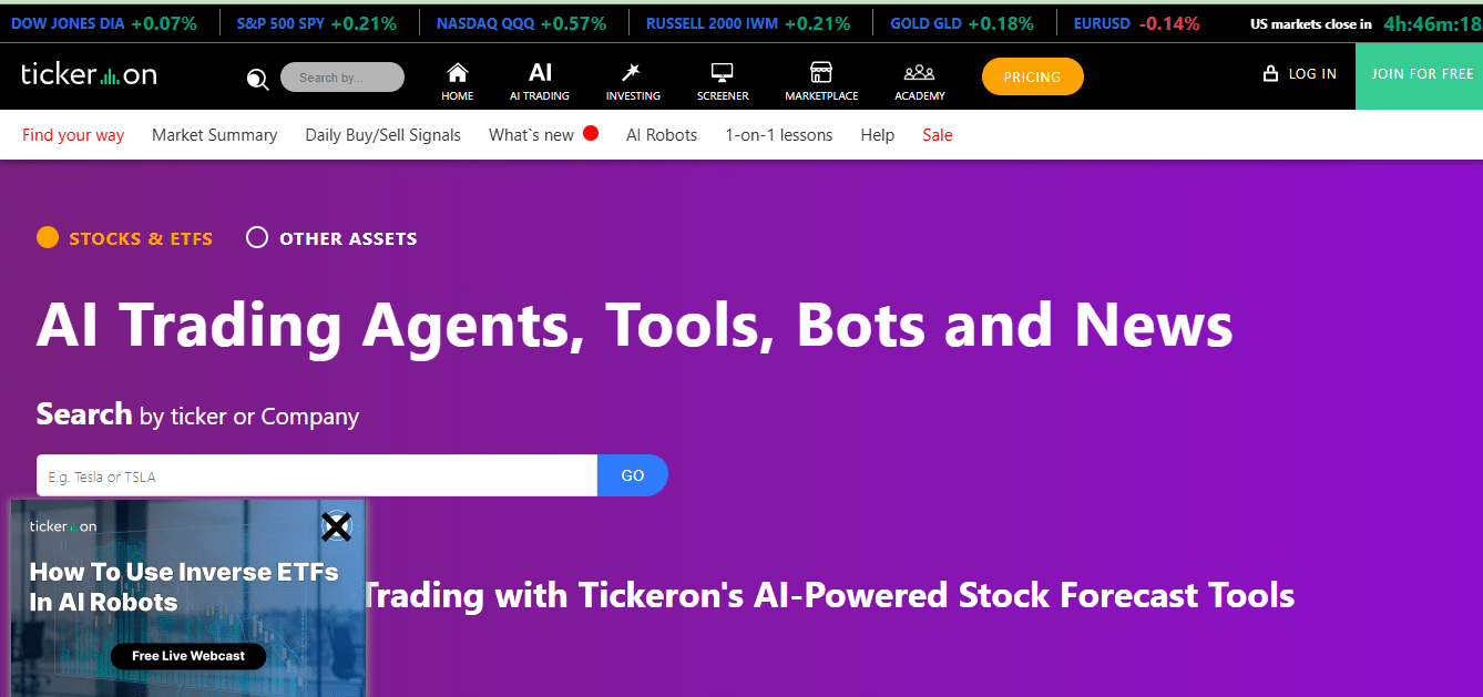 Tickeron (www.tickeron.com) – Legitimate Or Another Scam?