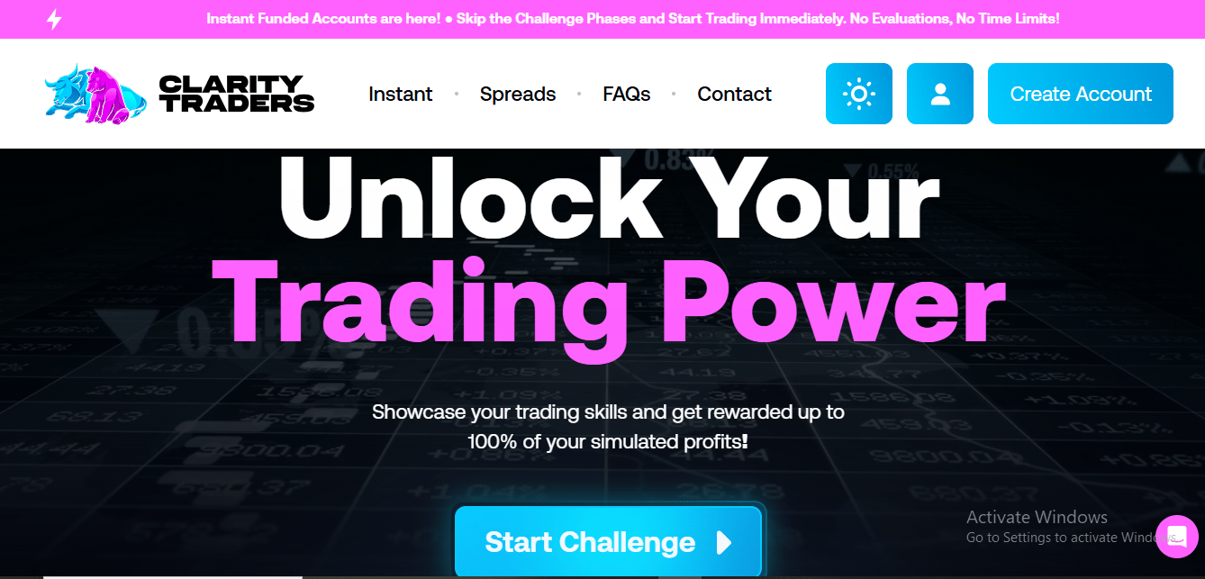 An image depicting the Clarity Traders platform.