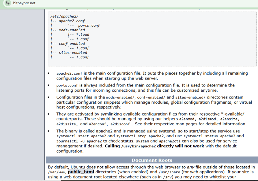 Server directory listing showing file preparation for the bitpaypro.net scam site.