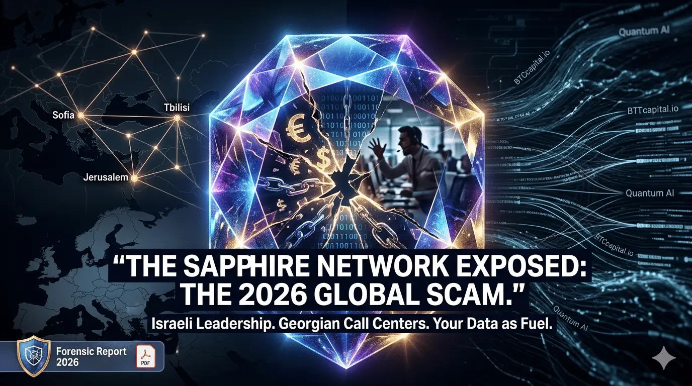 Infographic illustrating the Sapphire Network scam.